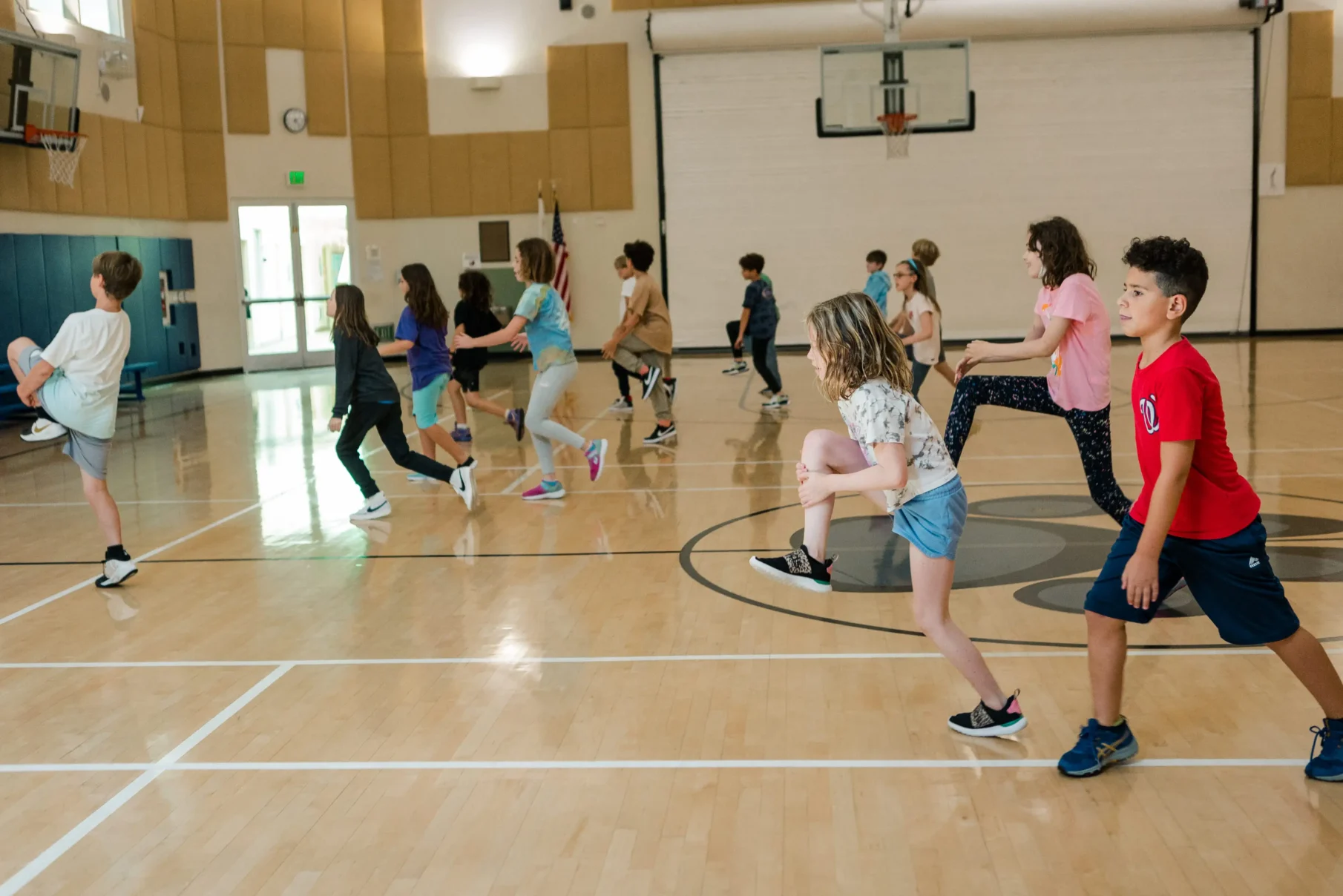 Physical Education in the gym