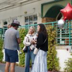 parents talking outside the school